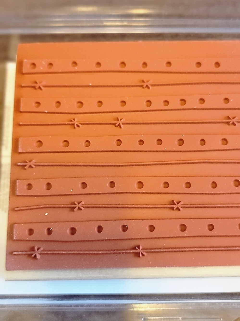 Stampin' Up! Groovy Lines Rubber Stamp - Black & White Stripe Design - Picture 7 of 10